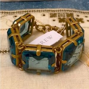J.Crew Oversized Faceted-Glass Bracelet - Stunning NWT